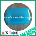 China hot sale transparent blue plastic soap holder,plastic clear boxs